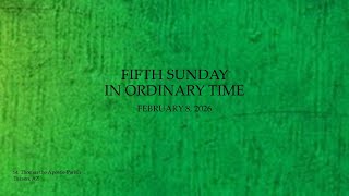 Fifth Sunday in Ordinary Time - 9:30 AM Live Stream