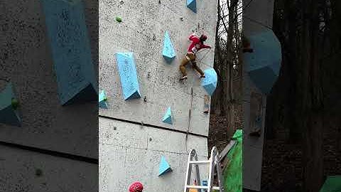 Dry tooling climbing Brno 2025 Q5 Men Attempt 