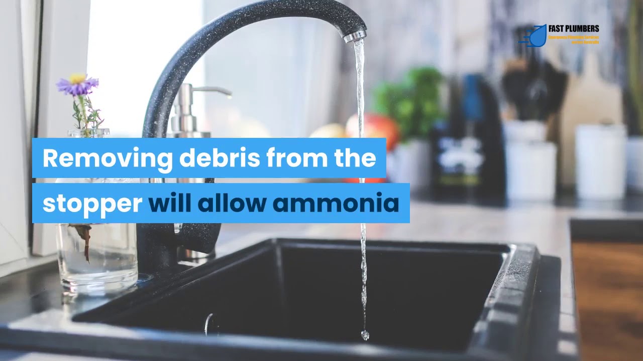 How To Use Ammonia To Unblock A Sink Youtube