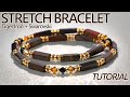 Stretch Bracelet Tutorial with best way to knot elastic stretch cord