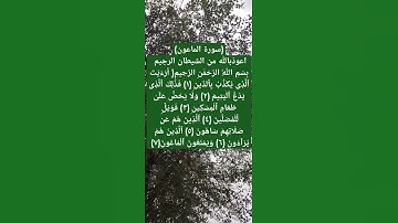 قال جل جلاله/ارءيت الذي يكذب بالدين(سورة الماعون)(القرآن الكريم )ا #اكسبلور #نوصل الف