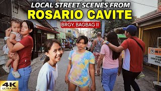 Local Street Scenes from BAGBAG Rosario Cavite Philippines  Alleyway and Backstreets Tour [4K]