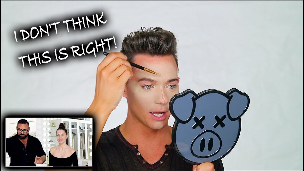 I tried following a scott barnes tati makeup tutorial jlo makeup
