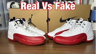 Air Jordan 12 Cherry Real Vs Fake Review.