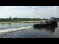 Река Припять. Баржа.