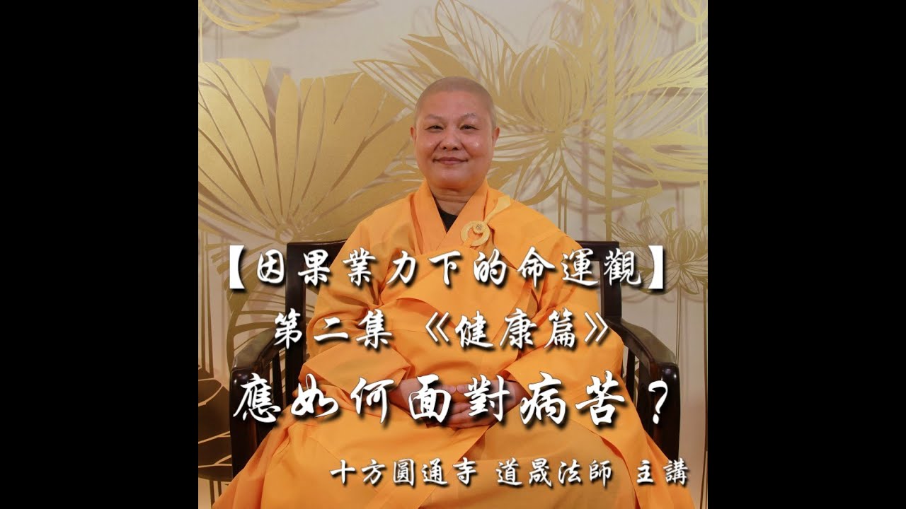 【因果業力下的命運觀 第二集《健康篇》】應如何面對病苦？   ＃十方圓通寺 道晟法師 開示