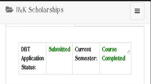 important Update for students studying under PMSSS Scholarship/Error in DBT scholarship Form.