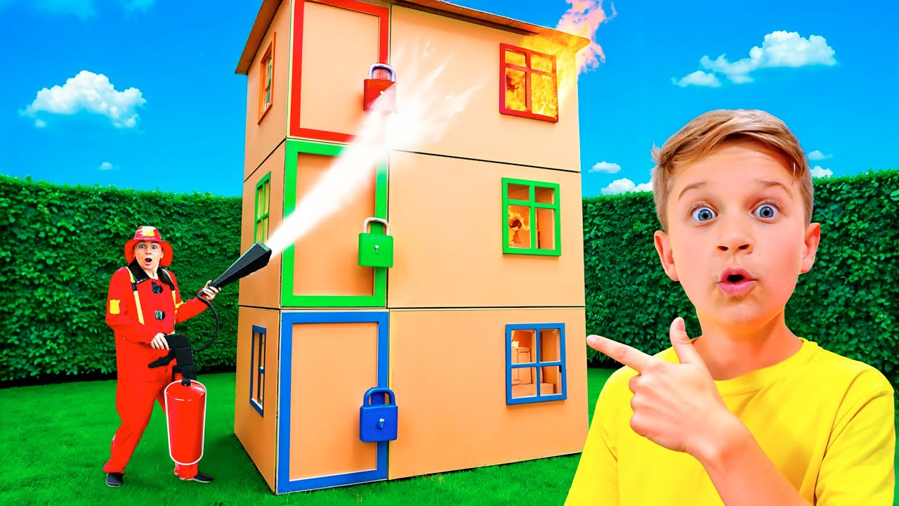 تحدي البيت الكرتوني العملاق!