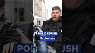 Footage shows German police pushing demonstrators during Gaza solidarity protest