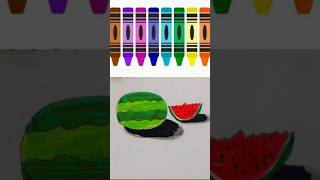 #Easy Watermelon 🍉 Drawing 😋 #drawing #beginnerarttips #beginnerartists #easydrawing #art #shorts