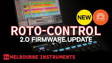 Roto-Control Motorized MIDI Controller 2.0 firmware update overview Melbourne Instruments