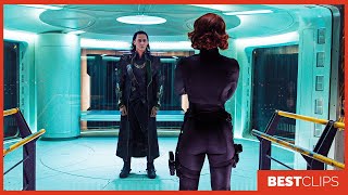 Black Widow Tricks Loki Scene | The Avengers (2012) Movie CLIP 4K