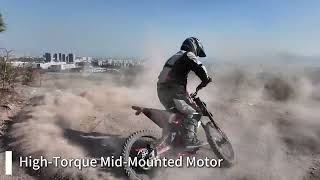 X-PRO Drax X 5000W Electric Dirt Bike Riding Test | 60V 27Ah Mid-Drive Off-Road Power