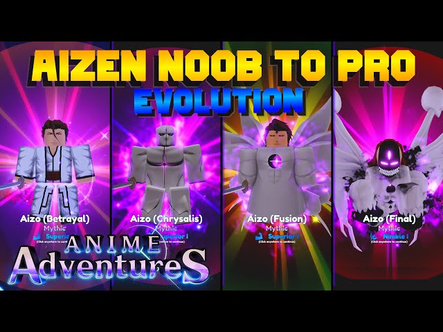 LVL 100 AIZEN (FINAL) SHOWCASE IN ANIME ADVENTURES! 