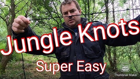 Jungle Knot Tarp Rigging Tutorial (Supper Fast Set Up)