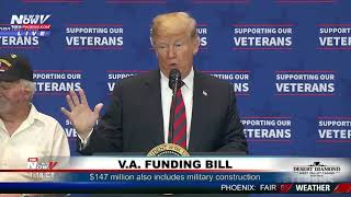 FULL: President Trump Signs Funding Healthcare Bill For Veterans
