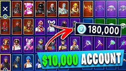 every skin in fortnite all outfits gliders pickaxes fortnite rarest skins duration 10 24 - fortnite rarest pickaxe