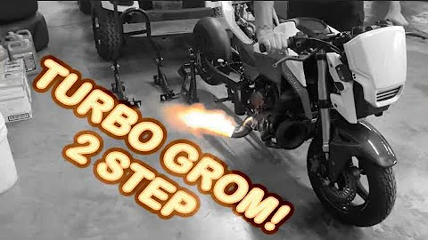 Turbo Honda Grom Shoots Flames With The 2step