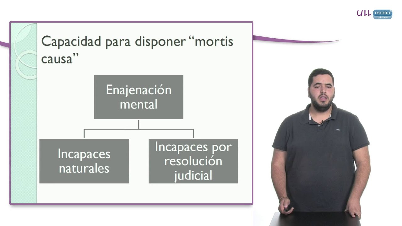 universidad de la laguna derecho Capacidad disponer mortis causa