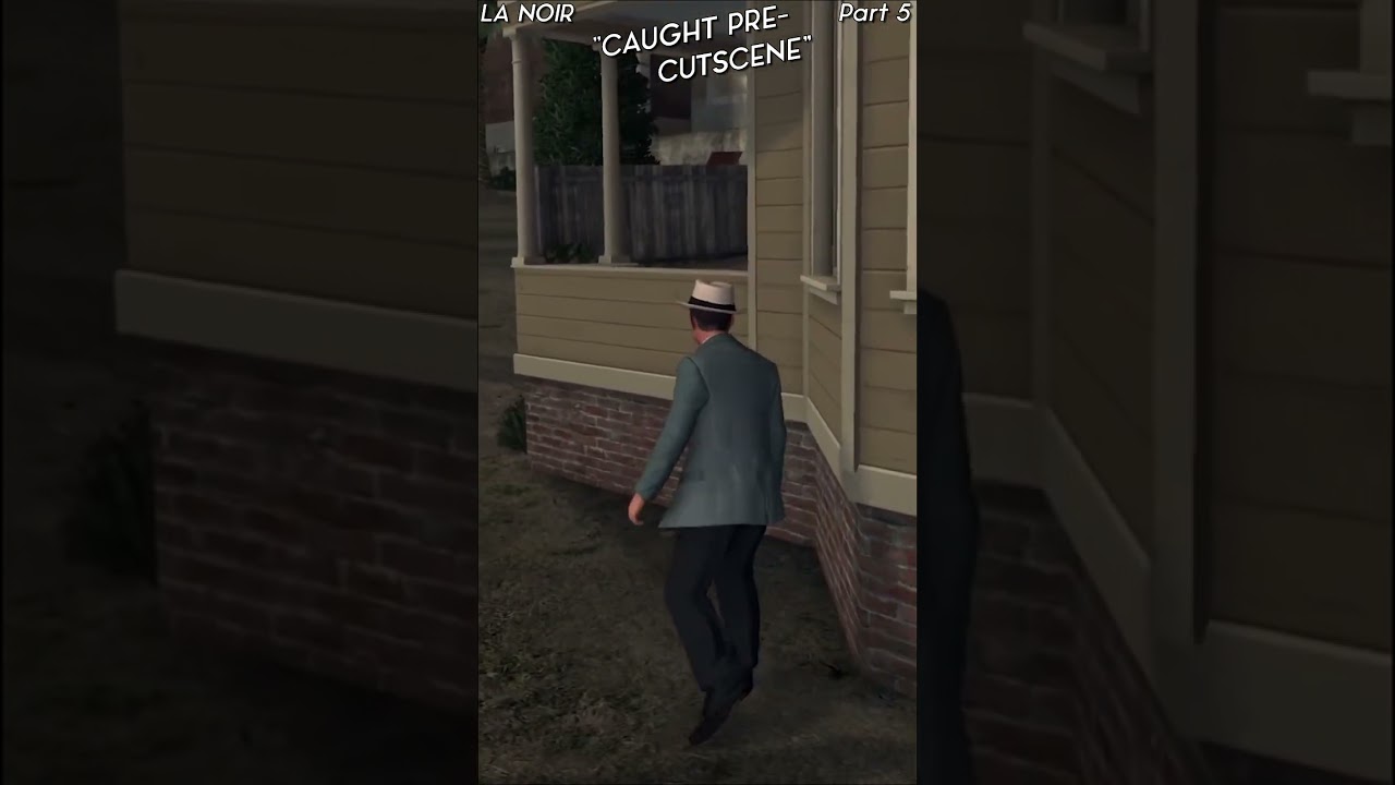 Caught Pre-Cutscene - LA Noire w/ 