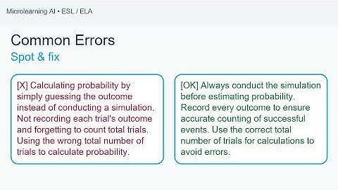 Probability simulation
