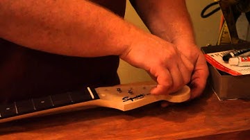 Custom Squier Strat Build Part 2 - Smoothing the Neck