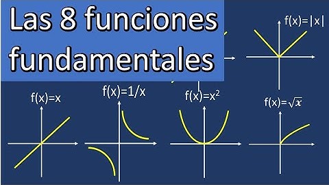 funciones fundamentales