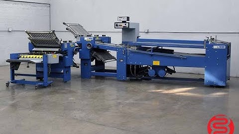 2002 MBO B26 Continuous Feed Paper Folder w/ 8 Page Unit, and Mobile Delivery