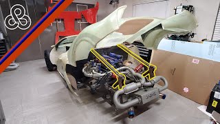 A45 - Braced to Race! Upper sub-frame rails - Arete Supercar Project
