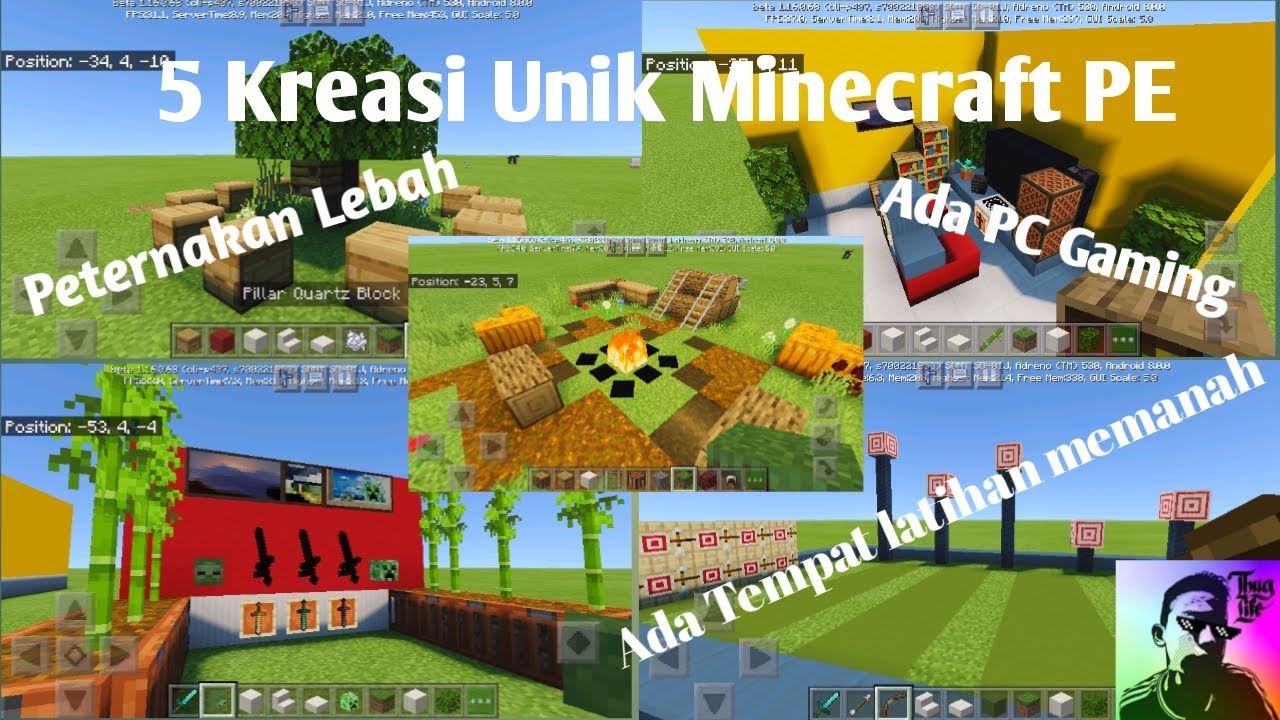 5 Kreasi Unik Minecraft PE YouTube