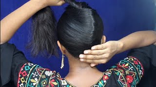 Quick Easy Bun hairstyle For Everyday । Simple Hair Bun