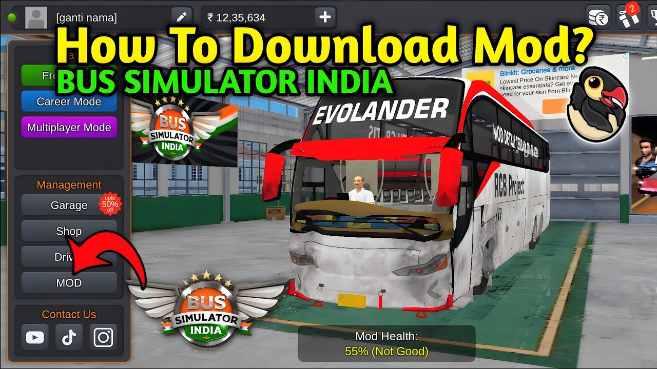 🚚How To Add Indian Bus Truck Mod in Bus Simulator India by Maleo Easy ...