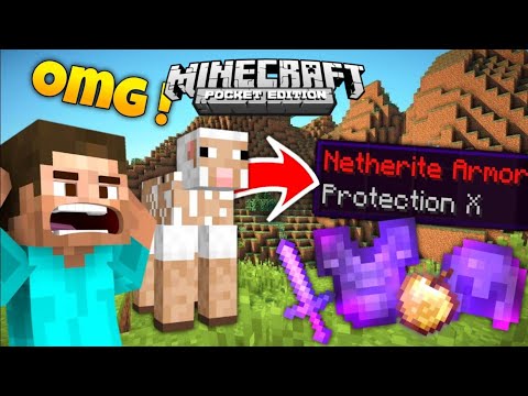 Minecraft but shearing drops op items | minecraft pe op items | #minecraftinhindi #mcpe