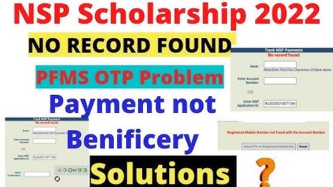 Pfms No record found | Payment not initiated beneficiary | Otp problem | Pfms update 2022 kya matlab