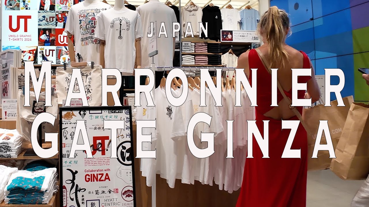 Marronnier Gate Ginza4K Walking Tour (Tokyo Japan) - Tour with Captions & Immersive Sound,マロニエゲート銀座