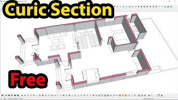 Tạo Mặt cắt, Nét cắt vật liệu siêu đẹp trong Sketchup Lệnh cơ bản