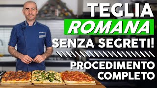 ROMAN PIZZA  Crunch and Softness guaranteed with this recipe!