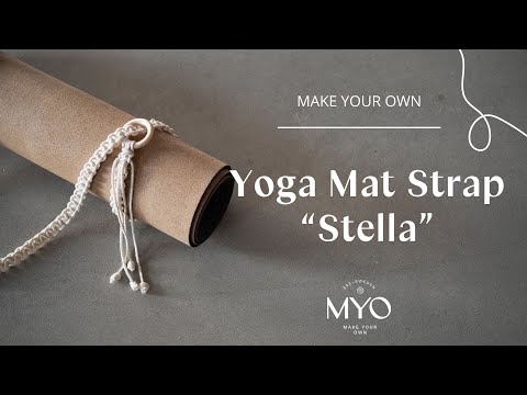 How to make a macramé Yoga mat strap  Makramé bärrem till yogamatta 