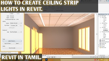 How to create Ceiling strip lights.Revit in tamil.