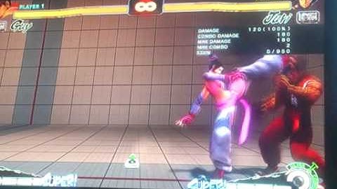 Juri vs Guy Safe Jump + OS