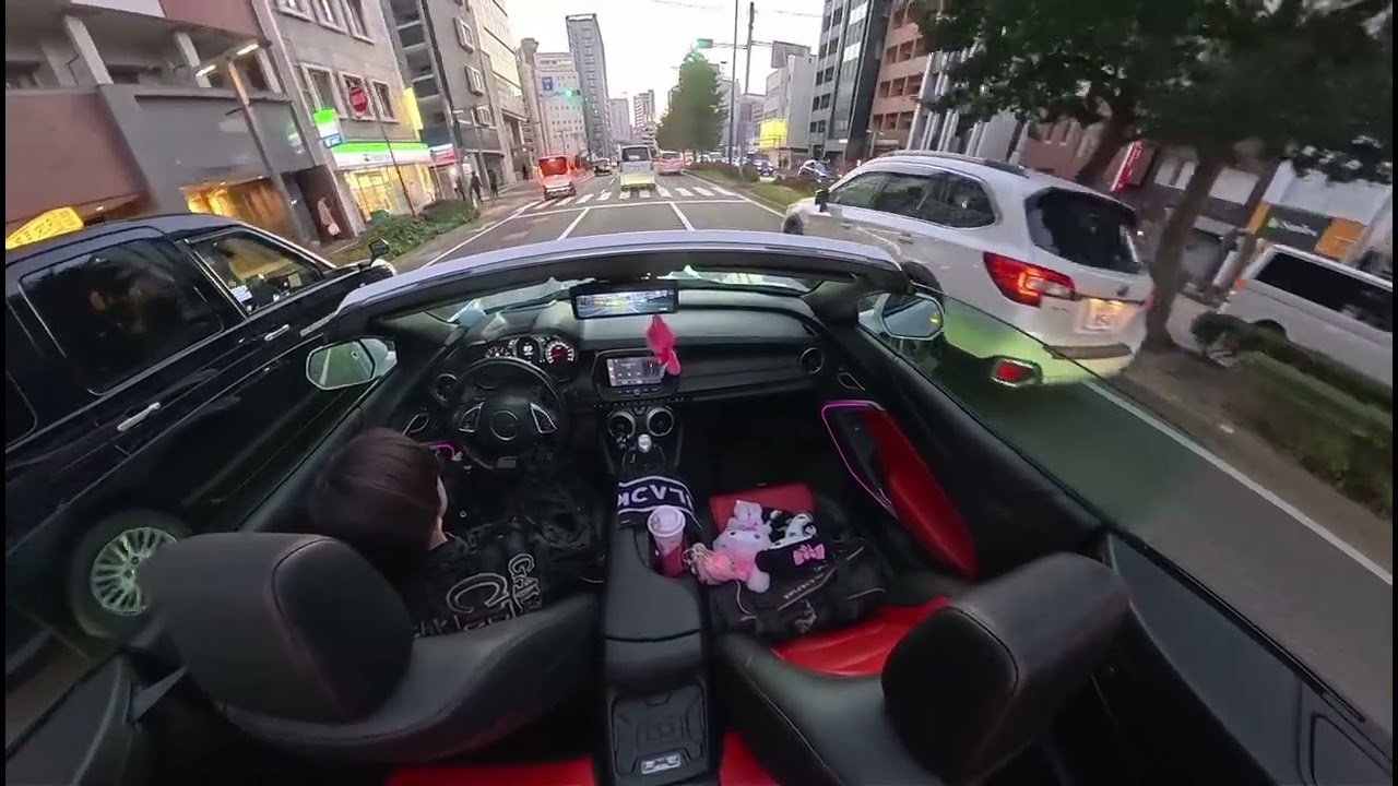 カマロオープンで街乗り〜♪
