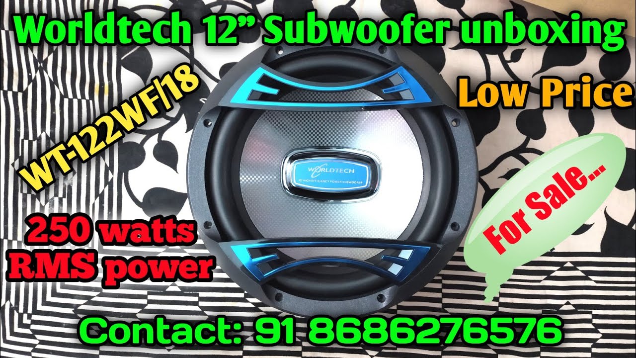 worldtech 12 inch subwoofer price