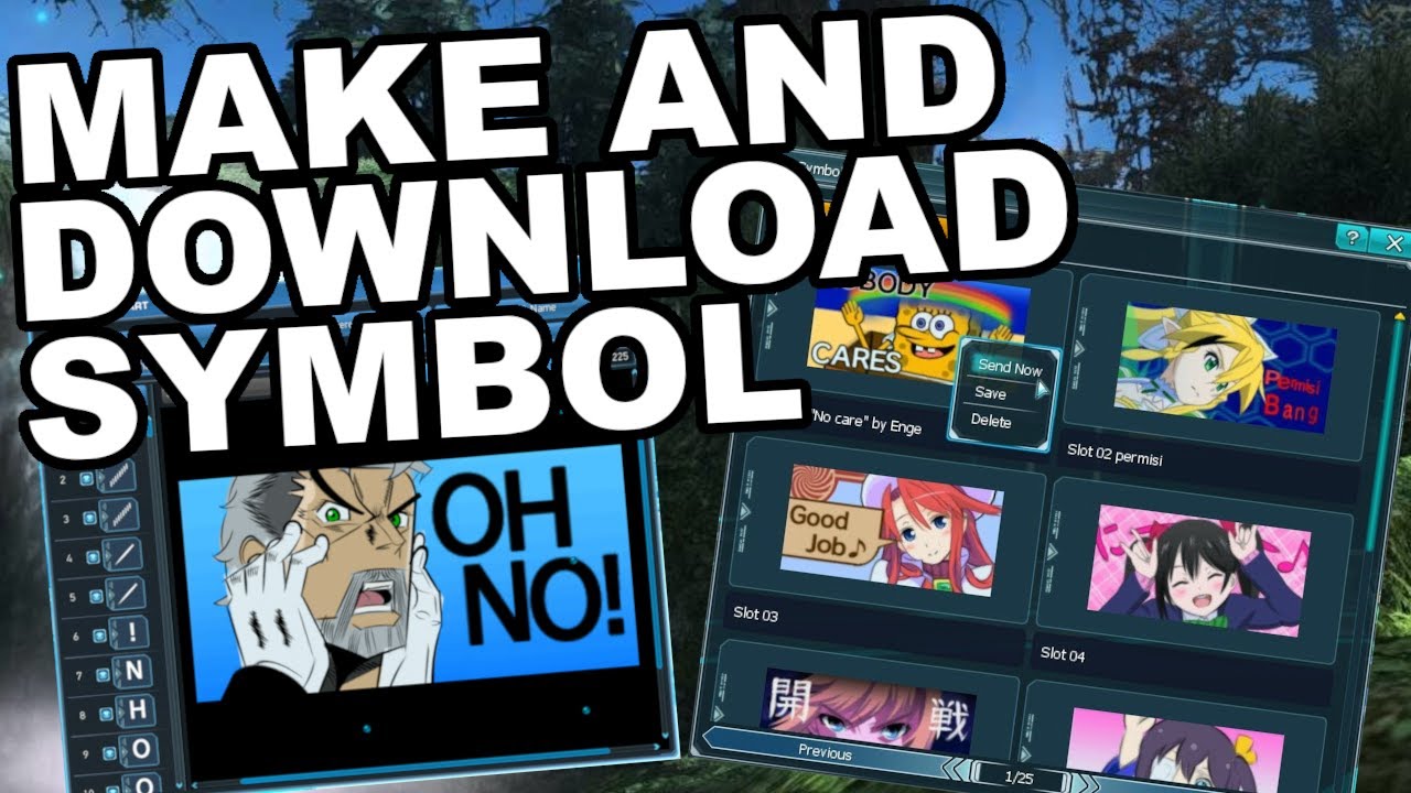 pso2 jp สมัคร  New  How To Download \u0026 Make Symbol Arts In PSO2