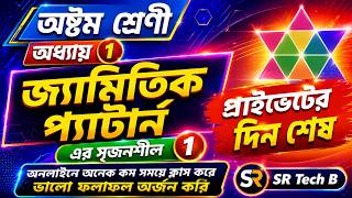 জ্যামিতিক প্যাটার্নের উদাহরণ ৪ নং সৃজনশীল সমাধান | অষ্টম শ্রেণী | প্যাটার্ন | SR Tech B