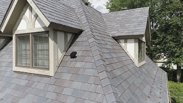 DaVinci Multi Width Slate - Winnetka, installed by CRC Cedar Roofing Company