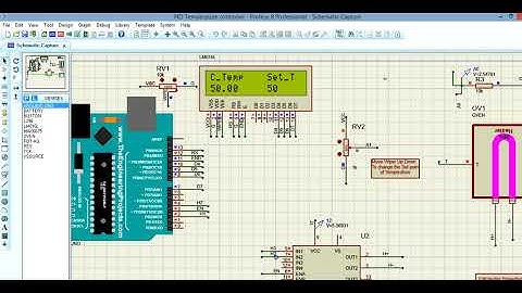 PID temperature controller on Proteus and Arduino| Proteus design |PID Controller with heater