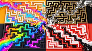 Ultimate Fluids Solving Maze Compilation