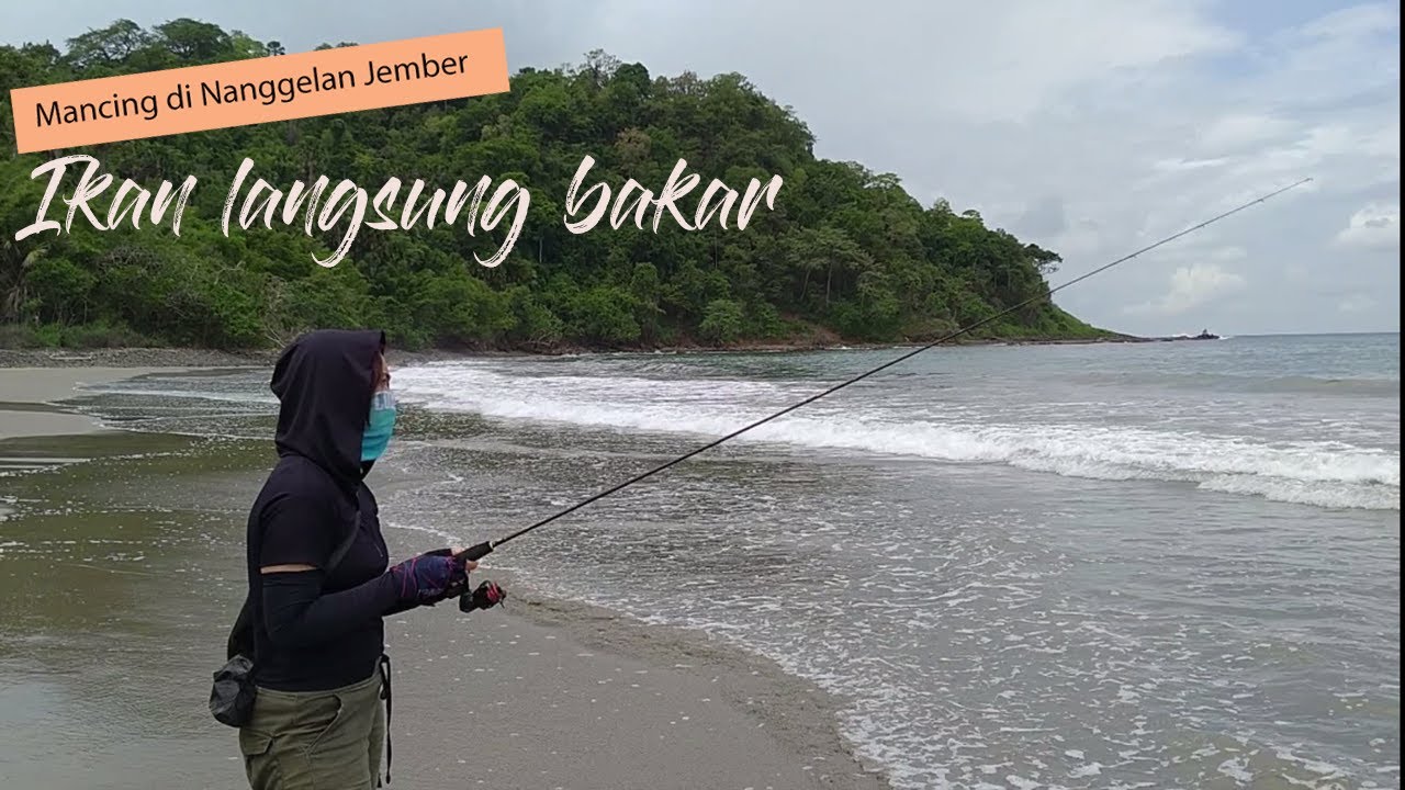 Mancing di Nanggelan Jember, Ikan langsung bakar