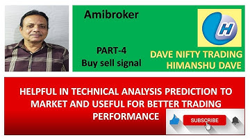 AMIBROKER PART 4. BUY SELL SIGNALS