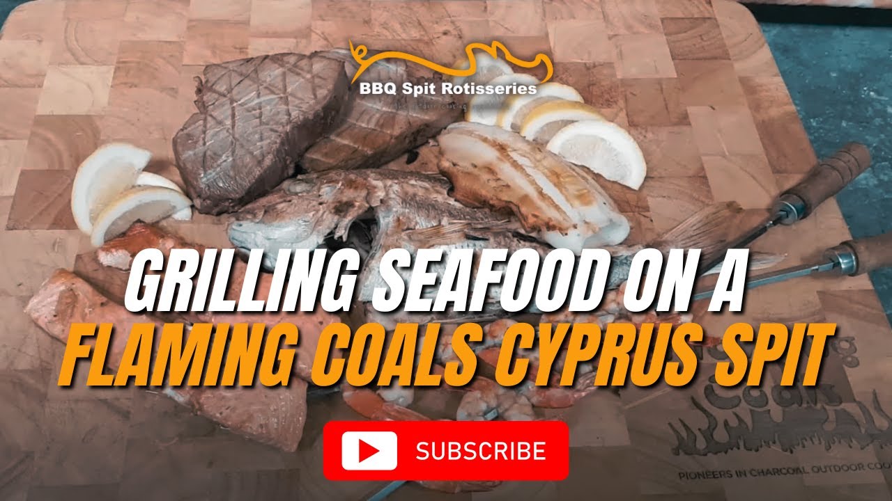 flaming coals cyprus grill spit